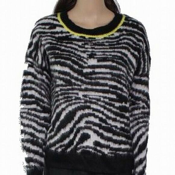 NWT Love by Design Zebra Print Pullover Sweater Size X-Large - Picture 1 of 5